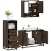 Image de vidaXL Ensemble de meubles de salle de bain 3 pcs Chêne marron