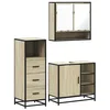 Image de vidaXL Ensemble de meubles de salle de bain 3 pcs chêne sonoma