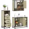 Image de vidaXL Ensemble de meubles de salle de bain 3 pcs chêne sonoma