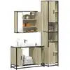 Image de vidaXL Ensemble de meubles de salle de bain 3 pcs chêne sonoma