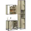 Image de vidaXL Ensemble de meubles de salle de bain 3 pcs chêne sonoma