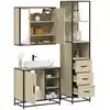 Image de vidaXL Ensemble de meubles de salle de bain 3 pcs chêne sonoma