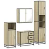 Image de vidaXL Ensemble de meubles de salle de bain 4 pcs chêne sonoma