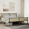 Image de vidaXL Cadre de lit en métal sans matelas chêne sonoma 160x200 cm