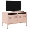 Image de vidaXL Meuble TV rose 68x39x43,5 cm acier laminé à froid
