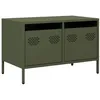 Image de vidaXL Tv-meubel 68x39x43,5 cm koudgewalst staal olijfgroen