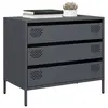 Image de vidaXL Buffet anthracite 68x39x58,5 cm acier laminé à froid