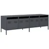 Image de vidaXL Meuble TV anthracite 135x39x43,5 cm acier laminé à froid