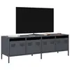 Image de vidaXL Meuble TV anthracite 135x39x43,5 cm acier laminé à froid