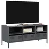 Image de vidaXL Meuble TV anthracite 101,5x39x43,5 cm acier laminé à froid