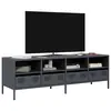 Image de vidaXL Meuble TV anthracite 135x39x43,5 cm acier laminé à froid