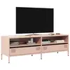 Image de vidaXL Meuble TV rose 135x39x43,5 cm acier laminé à froid