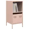 Image de vidaXL Buffet rose 35x39x73,5 cm acier laminé à froid
