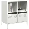 Image de vidaXL Buffet blanc 68x39x73,5 cm acier laminé à froid
