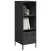 Image de vidaXL Buffet haut noir 35x39x103,5 cm acier