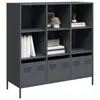 Image de vidaXL Buffet haut anthracite 101,5x39x103,5 cm acier