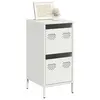 Image de vidaXL Buffet blanc 35x39x73,5 cm acier laminé à froid