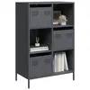 Image de vidaXL Buffet haut anthracite 68x39x103,5 cm acier