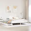 Image de vidaXL Cadre de lit sans matelas blanc 180x200 cm bois massif de pin
