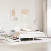 Image de vidaXL Cadre de lit sans matelas blanc 200x200 cm bois massif de pin