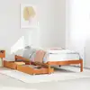 Image de vidaXL Cadre de lit sans matelas cire marron 100x200cm bois pin massif