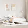 Image de vidaXL Cadre de lit sans matelas blanc 140x190 cm bois de pin massif