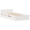 Image de vidaXL Cadre de lit sans matelas blanc 90x190 cm bois de pin massif