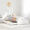 Image de vidaXL Cadre de lit sans matelas blanc 90x190 cm bois de pin massif