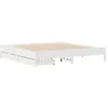 Image de vidaXL Cadre de lit sans matelas blanc 180x200 cm bois massif de pin