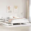Image de vidaXL Cadre de lit sans matelas blanc 180x200 cm bois massif de pin