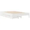 Image de vidaXL Cadre de lit sans matelas blanc 150x200 cm bois de pin massif