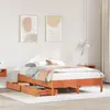 Image de vidaXL Cadre de lit sans matelas cire marron 150x200cm bois pin massif