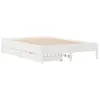 Image de vidaXL Cadre de lit sans matelas blanc 120x200 cm bois de pin massif