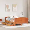 Image de vidaXL Cadre de lit sans matelas cire marron 150x200cm bois pin massif