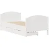 Image de vidaXL Cadre de lit sans matelas blanc 90x190 cm bois de pin massif