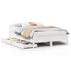 Image de vidaXL Cadre de lit sans matelas blanc 140x200 cm bois de pin massif