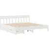 Image de vidaXL Cadre de lit sans matelas blanc 180x200 cm bois massif de pin