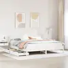 Image de vidaXL Cadre de lit sans matelas blanc 180x200 cm bois massif de pin