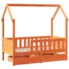 Image de vidaXL Cadre de lit enfant avec tiroirs sans matelas 80x170 cm bois