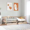 Image de vidaXL Lit de jour avec tiroirs sans matelas 90x190 cm bois massif