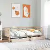 Image de vidaXL Lit de jour avec tiroirs sans matelas 90x190 cm bois massif