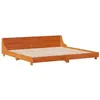 Image de vidaXL Cadre de lit sans matelas cire marron 200x200cm bois pin massif