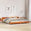 Image de vidaXL Cadre de lit sans matelas cire marron 200x200cm bois pin massif