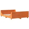 Image de vidaXL Cadre de lit sans matelas cire marron 140x200cm bois pin massif