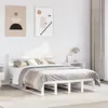 Image de vidaXL Cadre de lit sans matelas blanc 140x200 cm bois de pin massif