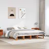 Image de vidaXL Cadre de lit sans matelas cire marron 180x200cm bois pin massif