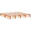 Image de vidaXL Cadre de lit sans matelas cire marron 200x200cm bois pin massif
