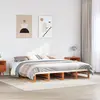 Image de vidaXL Cadre de lit sans matelas cire marron 200x200cm bois pin massif