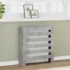 Image de vidaXL Cache-radiateur gris béton 78x20x82 cm bois d'ingénierie