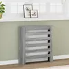 Image de vidaXL Cache-radiateur sonoma gris 78x20x82 cm bois d'ingénierie